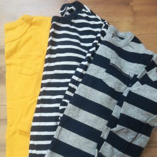 ベビーギャップ(babyGAP)のbabyGAP　ロングTシャツ　3枚セット　100㎝(Tシャツ/カットソー)