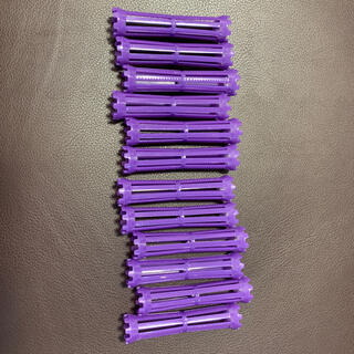 アニオンロッド　12本セット 少し薄い紫色　スケルトンロッド　  パーマロッド(パーマ剤)