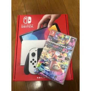 ニンテンドースイッチ(Nintendo Switch)のNintendo Switch (有機ELモデル)本体 ホワイト 新 スイッチ(家庭用ゲーム機本体)