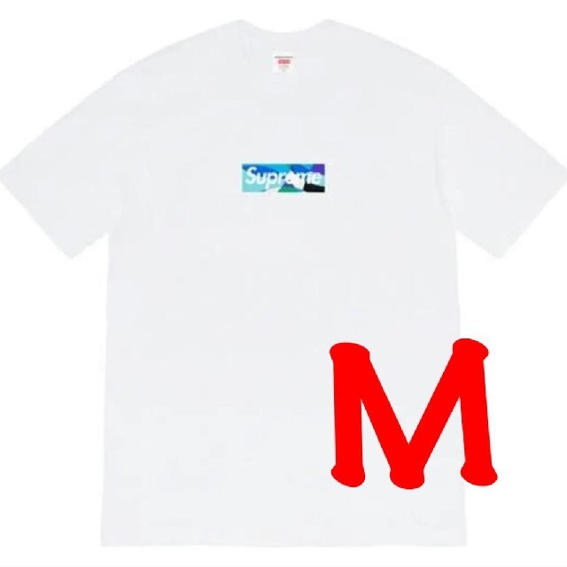 Supreme Emilio Pucci box logo tee M 白×青