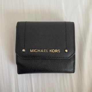 マイケルコース(Michael Kors)のMICHAEL KORS 三つ折り財布　黒(折り財布)