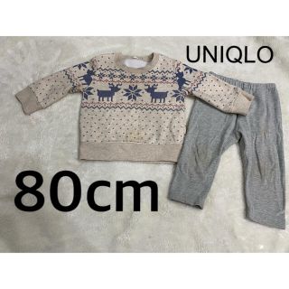 ユニクロ(UNIQLO)の80cm 上下まとめ売り　男の子　女の子　UNIQLO 西松屋(トレーナー)