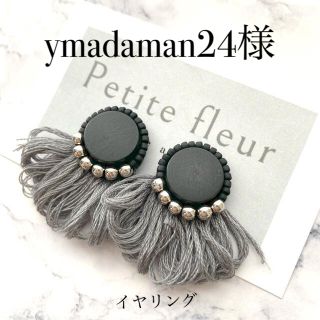 ymadaman24様専用です⭐️グレーフリンジピアス、イヤリング(ピアス)