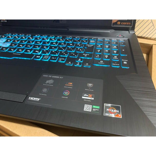 ASUS(エイスース)のASUS TUF A17 AMD Ryzen GTX 1650 Ti ゲーミング スマホ/家電/カメラのPC/タブレット(ノートPC)の商品写真