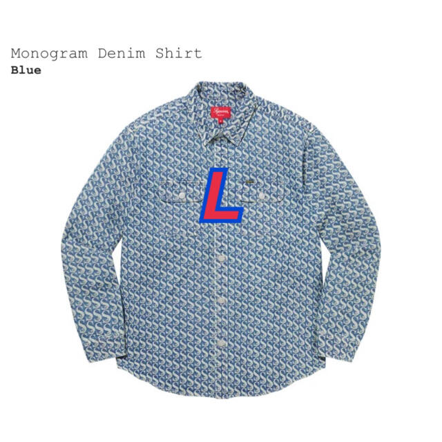 Supreme Monogram Denim Shirt L