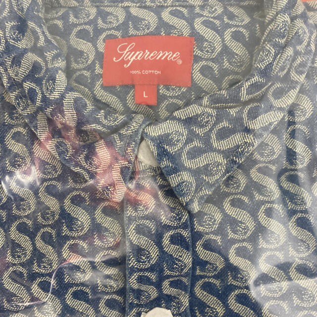 Supreme Monogram Denim Shirt "Blue" L 1