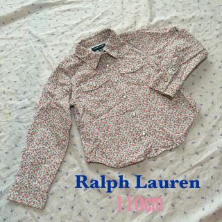 ラルフローレン(Ralph Lauren)の美品 ラルフローレン キッズ 110㎝ コーデュロイ 秋物 フラワーシャツ(ブラウス)