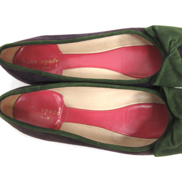 ケイトスペード フラットシューズ パンプス スエード リボン 約23.0cm レディースの靴/シューズ(その他)の商品写真