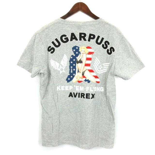 AVIREX(アヴィレックス)のアヴィレックス シュガープス ピンナップ ガール Tシャツ 半袖 プリント M  メンズのトップス(Tシャツ/カットソー(半袖/袖なし))の商品写真