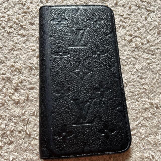 中古　ルイヴィトン iPhoneケース iPhone11 手帳型ケース 黒色 | フリマアプリ ラクマ