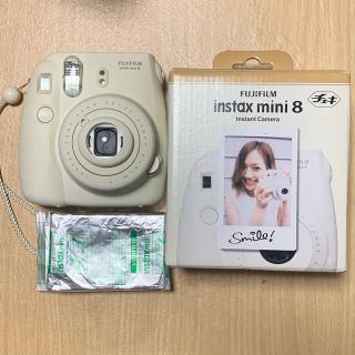 フジフイルム(富士フイルム)の富士フイルム instax mini 8 チェキ ホワイト(フィルムカメラ)