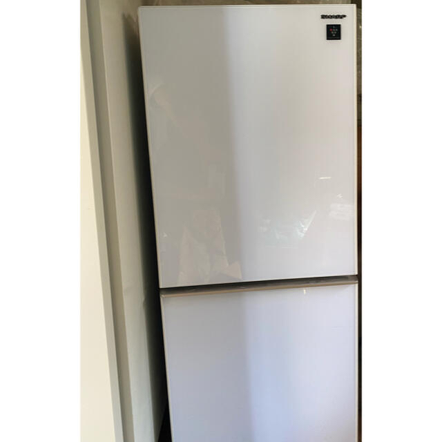 除菌機能付き】冷蔵庫 SHARP SJ-GD14E-W-