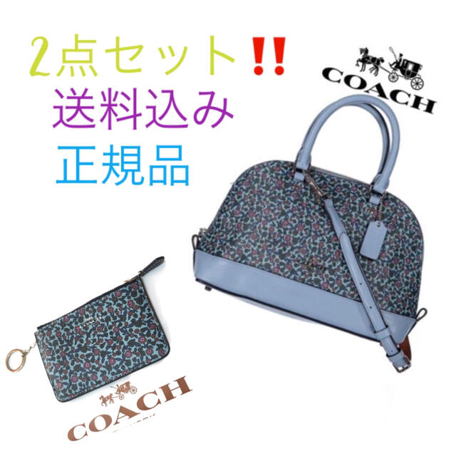 COACH(コーチ)の新品　正規品　COACH 2点セット　フローラル　小花柄 バッグ　コーチ レディースのバッグ(ハンドバッグ)の商品写真