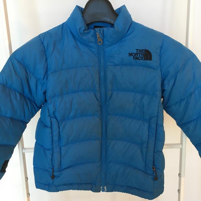 THE NORTH FACE(ザノースフェイス)のノースフェイス＊ダウンジャケット＊キッズ＊100cm＊青 キッズ/ベビー/マタニティのキッズ服男の子用(90cm~)(ジャケット/上着)の商品写真