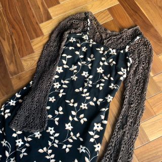 サンタモニカ(Santa Monica)のused crochet knit×キャミワンピ set(セット/コーデ)