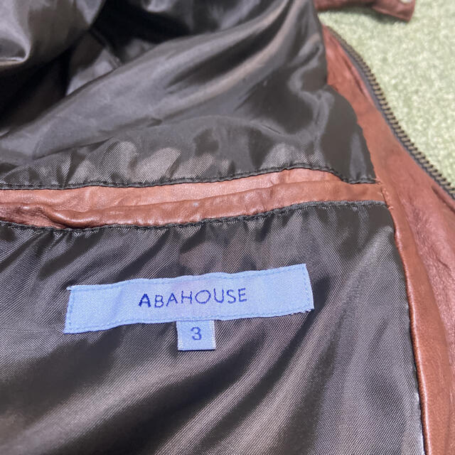 ABAHOUSE(アバハウス)のABAHOUSE アバハウス 羊革 ラムレザーライダースジャケット シングル メンズのジャケット/アウター(ライダースジャケット)の商品写真