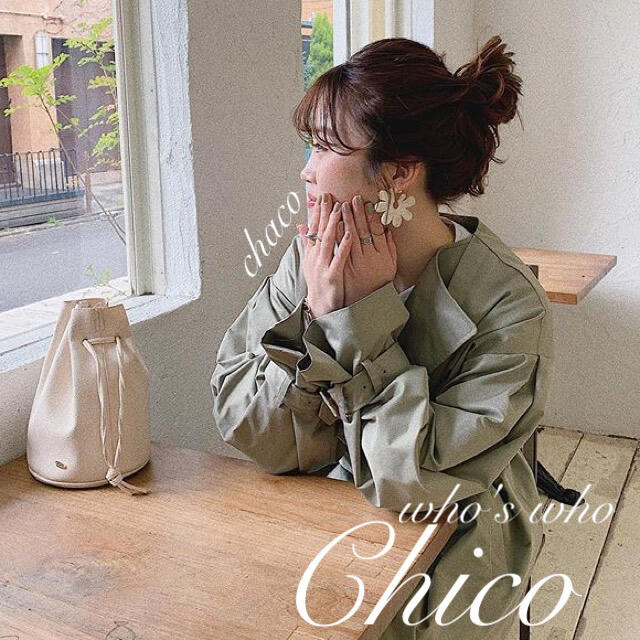 who's who Chico(フーズフーチコ)の新品🦔¥9790【Chico】トレンチコート レディースのジャケット/アウター(トレンチコート)の商品写真