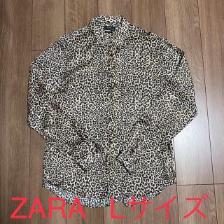 ザラ(ZARA)の新品未使用　ZARA シャツ レオパード ヒョウ柄 L(シャツ)