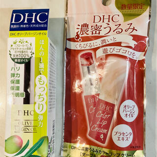 ディーエイチシー(DHC)のDHC 濃密うるみカラーリップ&オリーブバージンオイル(フェイスクリーム)