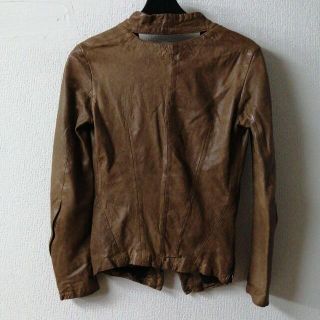 ジャケット/アウターimprovd rumbskin leather jacket