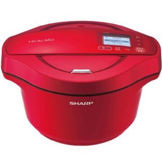 シャープ(SHARP)のSHRAP ヘルシオ ホットクック 2.4L KN-HW24F-R(調理機器)