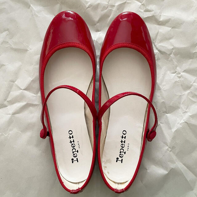 repetto バレエ 赤 39