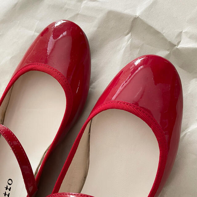 repetto(レペット)のrepetto バレエ 赤 39 レディースの靴/シューズ(バレエシューズ)の商品写真