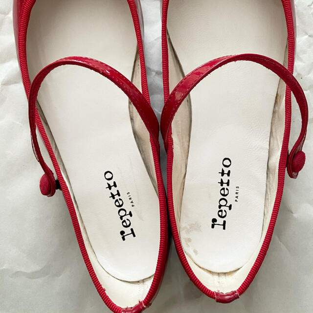 repetto(レペット)のrepetto バレエ 赤 39 レディースの靴/シューズ(バレエシューズ)の商品写真