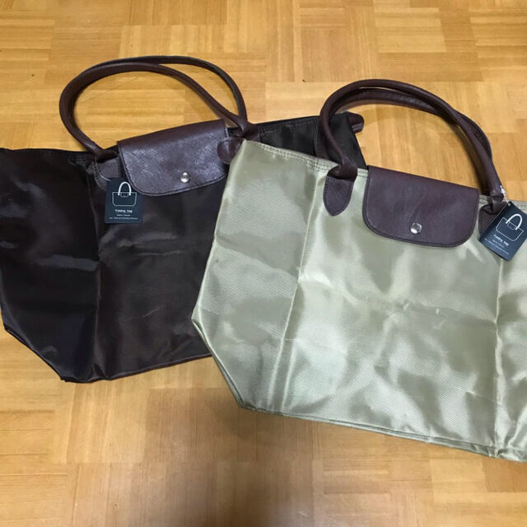 新品未使用 タグ付き ロンシャン風 トートバッグ 2色 セットの 新品未使用 タグ付き ロンシャン風 トートバッグ 2色 セットの