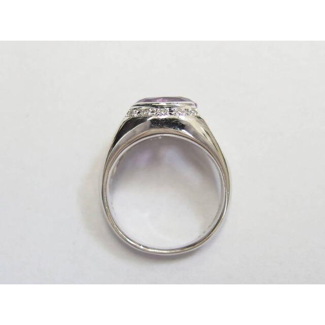 Pt900/850 ラベンダーアメジスト2.37ct D0.20ct 12号