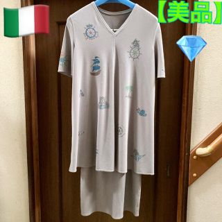 イタリヤ(伊太利屋)の【美品🇮🇹伊太利屋】  五分袖ストレッチツーピース     9号(その他)