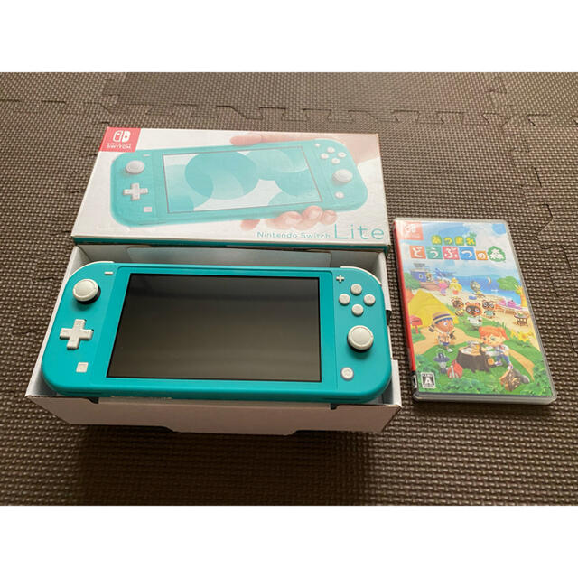 Nintendo Switch LITE ライトターコイズ あつ森セット - sorbillomenu.com