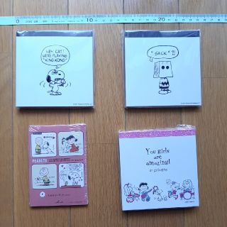 ピーナッツ(PEANUTS)のsnoopy/peanuts　メモ帳/メモパッド(ノート/メモ帳/ふせん)