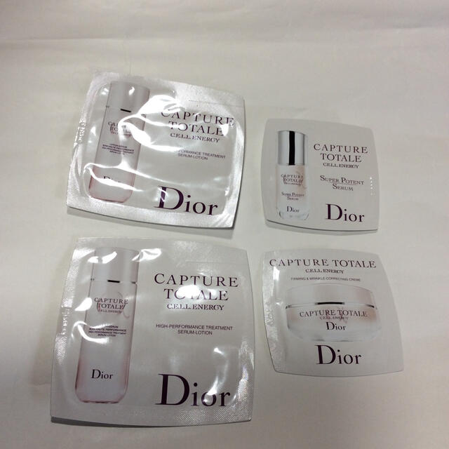 Dior(ディオール)のdior カプチュール  トータル セル エナジー サンプル 化粧水 美容液等 コスメ/美容のキット/セット(サンプル/トライアルキット)の商品写真