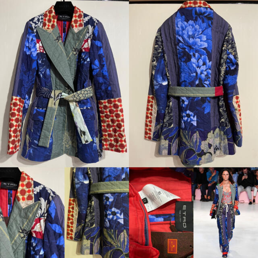 ETRO - イタリア製 エトロ パッチワークキルティングガウン ETRO - イタリア製 エトロ パッチワークキルティングガウン