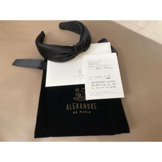 アレクサンドル ドゥ パリ カチューシャ ヘッドバンド ブラック