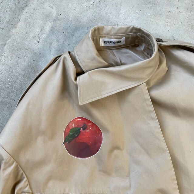 【18aw】Keisuke Yoshida ベルテッドトレンチコート　りんご