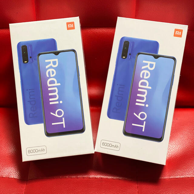 スマートフォン/携帯電話(新品・未使用)Xiaomi シャオミ Redmi 9T 64GB 2台セット.