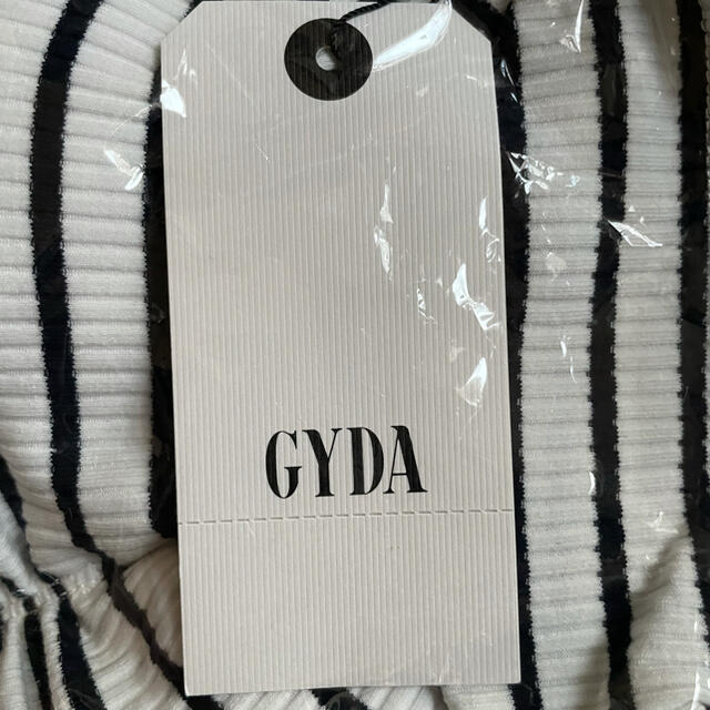 GYDA(ジェイダ)のGYDA テレコボーダーリブビスチェ レディースのトップス(ベアトップ/チューブトップ)の商品写真