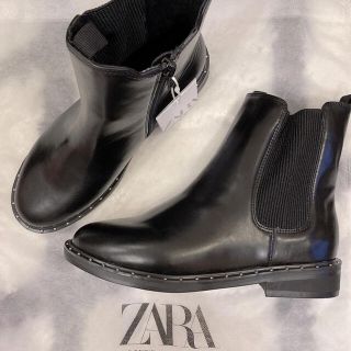 新品☆ZARA ザラ スタッズ付きアンクルブーツスナイデル