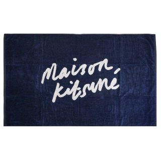 メゾンキツネ(MAISON KITSUNE')のMAISON KITSUNE ビーチタオル  Navy ネイビー(タオル/バス用品)