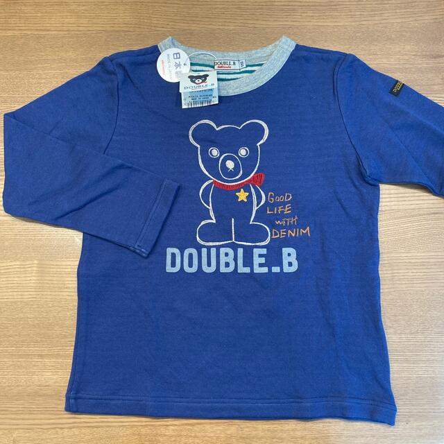 DOUBLE.B(ダブルビー)の新品 ミキハウス　DOUBLE.B   長袖カットソー　１１０ キッズ/ベビー/マタニティのキッズ服男の子用(90cm~)(Tシャツ/カットソー)の商品写真