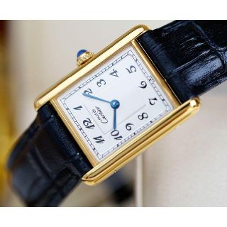 カルティエ(Cartier)の美品 カルティエ マスト タンク アラビア LM Cartier(腕時計(アナログ))