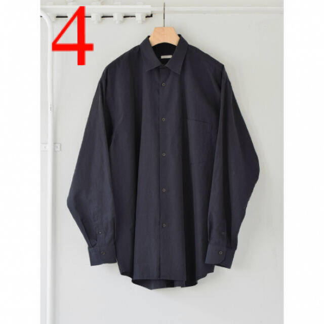 4 comoli 21aw コモリシャツ ネイビー 新型 4 comoli 21aw コモリシャツ ネイビー 新型