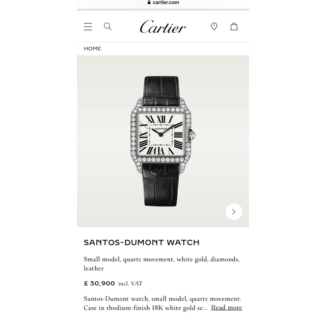 Cartier - ご予約品・カルティエ・サントス・デュモント・腕時計