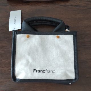 フランフラン(Francfranc)のFrancfranc ロゴ トートバッグ パイピング XS(トートバッグ)