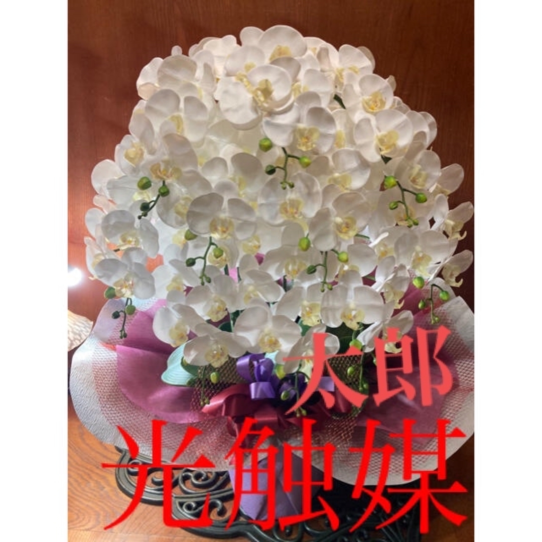 光触媒　人工観葉植物　ウォールグリーン　造花　アレンジ　胡蝶蘭6033