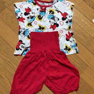 ディズニー(Disney)の新品！ミニーちゃん上下セット　95(Tシャツ/カットソー)