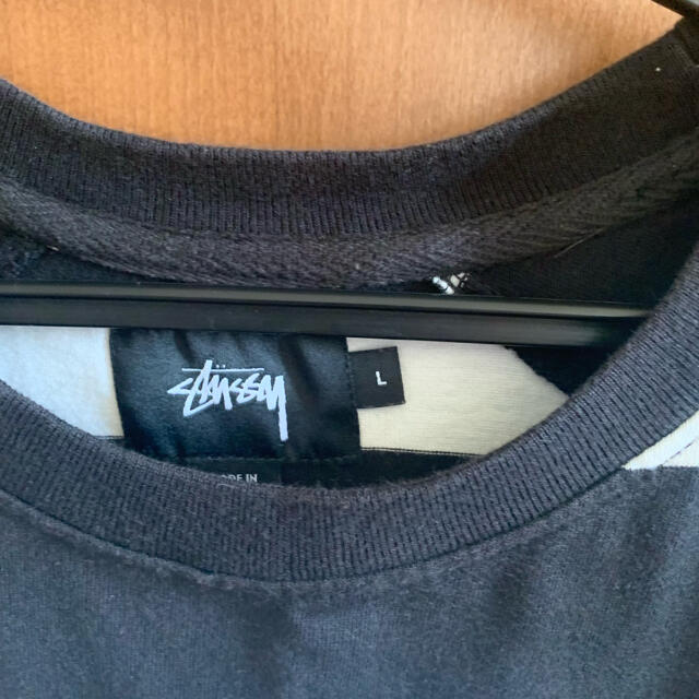 stussy ボーダーロンT