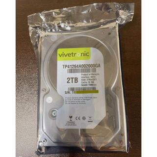 ホワイトラベル　HDD 3.5インチ 2TB SATA 7200rpm(PC周辺機器)